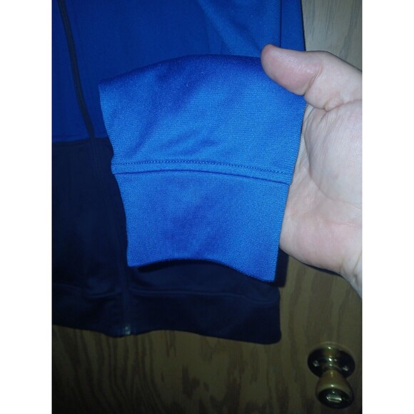 The North Face Track Jacket Boys Size XL (18/20) Full Zip Hooded Blue & Black - Picture 5 of 16